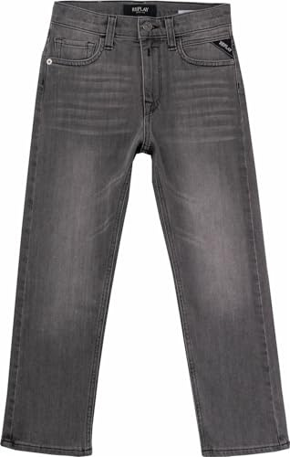 replay basics pojkar boyfriend jeans Subjey, 097 Mörk grå, 10 År