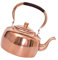 Folpus Bouilloire à thé en cuivre avec poignée Anti-brûlure, cafetière en cuivre, Bouilloire en cuivre pour cuisinières à, Camping, Plaque à Induction, 3L