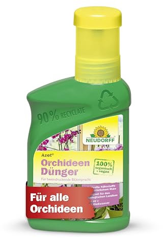 Neudorff Azet Orchideendünger - 100% natürlicher Bio Dünger für schnelles Wachstum und langanhaltende Orchideenblüten aller Orchideen, 250 ml