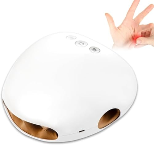 ZQJYMXY Masajeador de Manos inalámbrico eléctrico, masajeador de Manos con Control de Temperatura de 3 Niveles, masajeador de muñeca de Dedo eléctrico for aliviar el Dolor de Artritis