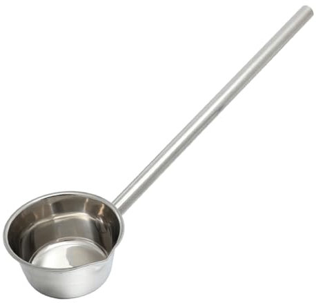 Cabilock Cucharón Cocina Acero Inoxidable Mango Largo Para Riego Jardín Y Uso En Cocina Con Capacidad Extendida