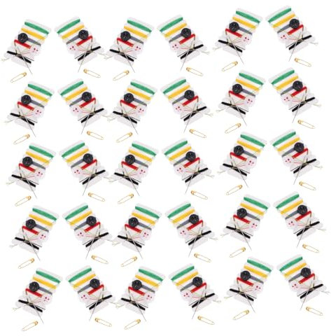 Sewroro 100packungen Teiliges Einweg Nähset Mit Nadel Und Faden Tragbares Multifunktionales Nähtäschchen Für Reisen Und Hotel Geeignet Für Heim Handarbeiten DIY Nähzubehör Für Reparatur Un