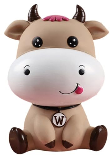 Vobumix Kuh-sparschwein, Tier-geldbank, Cartoon-münzbox, Kinder-spardose Für Jungen, Mädchen, Erwachsene, Kindergeburtstag, Babyparty, Gastgeschenke