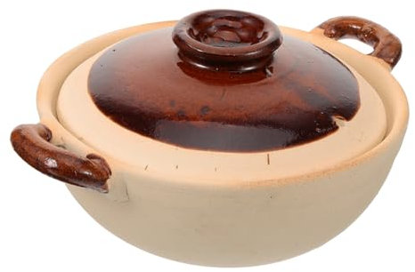 Cabilock Cacerola Cerámica Resistente a La Temperatura Alta Olla Servicio Bote De Ebullición Bote De Stock Utensilios De Cocina De Cerámica Cazuela Para Restaurantes