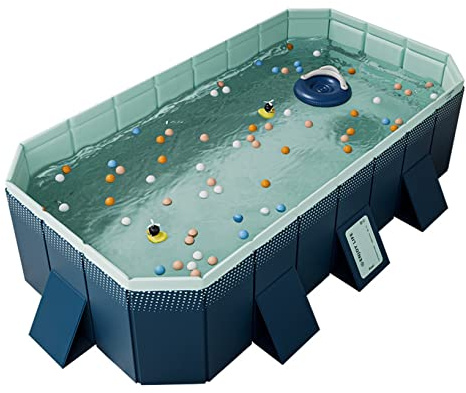 Piscina plegable de PVC para perros medianos y grandes, piscina portátil para perros, fácil instalación para diversión acuática, ideal para patio trasero y uso al aire libre