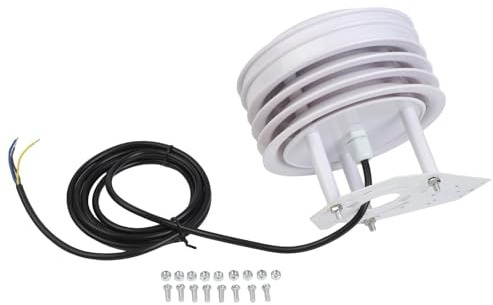 Opatiny ABS Shutter Box for Solar Radiation Protection - Weather Station Cover for Temperature and Humidity Sensors, 140mm x 78mm, Compatible with for Meteorological for Monitoring Equipment