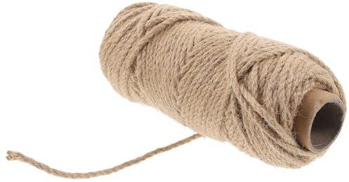 UTHCLO Natural Sisal Hemp Rope for Cat Scratching and DIY Toys, 50 Metres Long, Environmentally Friendly and Sturdy for Bundling and Cat Scratcher Accessories Random Color