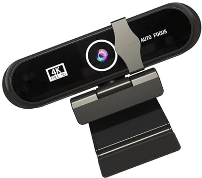 Oxxggkao B9 - Webcam portatile con microfono integrato e messa a fuoco automatica, per videochiamate e riunioni online 1080P/2K/4K Microfono integrato opzionale