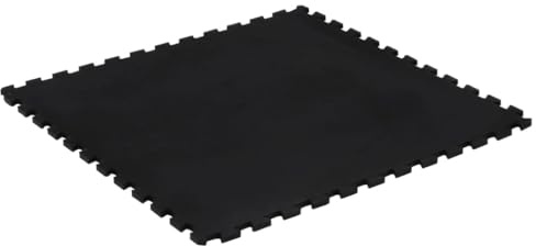 Genérico Baldosa de Suelo de Goma Negro 12 mm 100x100 cm,Deportes,Fitness y musculación,Esteras para Equipos de gimnasia-155673