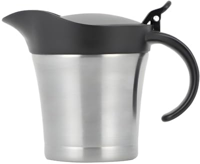 Salsera grande de 450 ml, cuenco para servir, salsa con tapa, olla de salsa de cocina | Jarra de salsa aislada para buffet, ensalada, boda, fiesta, cocina, catering, hotel, restaurante, buffet, cocina
