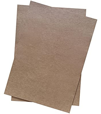 Kraftpapier, A4, 250 g/m², naturbraun, für Bastelarbeiten und Drucken (250 g/m², A4, 30 Blatt)