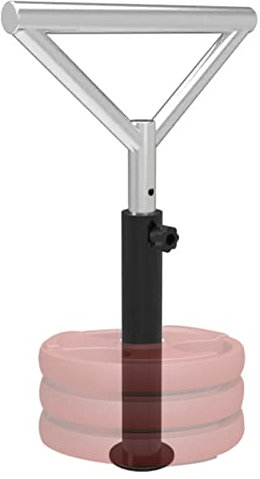 Kettlebell Verstellbar, Adjustable Kettlebell Griff Für 50mm Hantelscheiben, Bis 100Kg Belastbar, Stahl - Kettlebell Adjustable, Schwunghantel, Hanteln, Gewichte, Krafttraining, Ganzkörpertraining,A