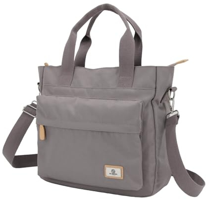 SEVENTEEN LONDON – Modern Urban Women's Covent Garden Nylon Tote Bag Shoulder Bag in Lilac