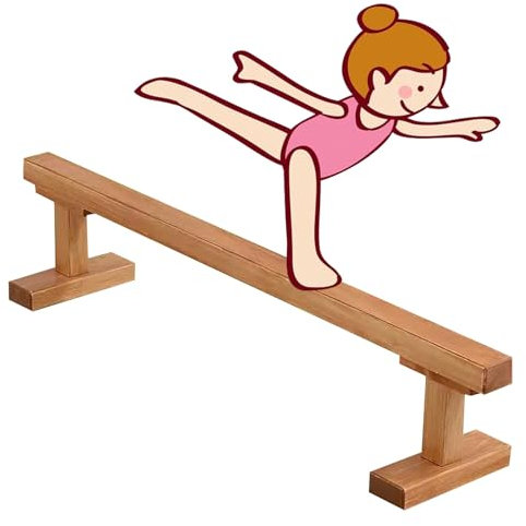 Schwebebalken Schwebebalken Für Gymnastik Zu Hause, Holz Pro Kinder Training Laufbalken Für Kleinkinder, Schwebebalken Turngeräte Für Einsteiger Sportler Kinder Praxis ( Size : 200cm(78.7in) long/10cm