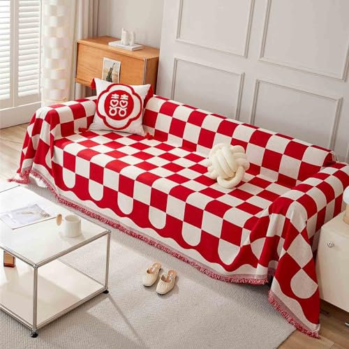 HLTQL Sofadecke rutschfest, Sofa Überwurfdecke XXL L Form, Sofaüberwurf Decke Ecksofa, Couch Überwurf Sofaüberwürfe U Form, Couchdecke Überwurf (#258,180x280cm)