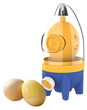 Eigelb-Mixer, tragbarer Goldene Eiermacherin, manueller Eierschüttler, Ei-Mixer für kleine und große Eier, Eiweiß- und Eigelb-Mixer mit Zugseil für die Zubereitung von hartgekochten goldenen Eiern