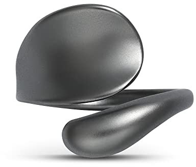 Linawe Bague noire, anneau ajustable pour le pouce, pour femmes, bijoux, bague à doigts, bague de déclaration, bagues pour femmes, bagues de partenaire, bijoux de mode