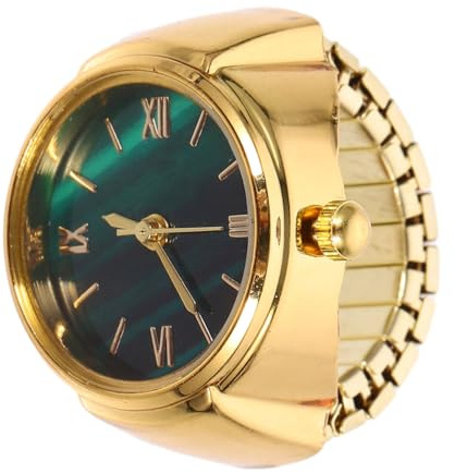 VALICLUD Reloj de dedo verde para hombre, reloj con llavero, reloj de juguete, reloj digital para hombre, reloj digital para esfera, anillo de dedo, reloj, joyería de dedo, correas de reloj Doigt de