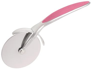 Wiltshire Colour Rush Pizza Cutter, Chrome Plated, Anti-Slip Comfortable Soft Grip Handle, Sharp Blade, Professional Pizza Knife, Pink, 17.7x7.3x2cm