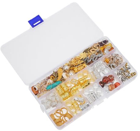 minkissy 184stücke Haarschmuck-anhänger Zöpfe Teile Mit Haarspangen Haarringen Und Accessoires Für Geflochtenes Haar Diy-frisuren Zopfaccessoires Haarschmuck Für Damen