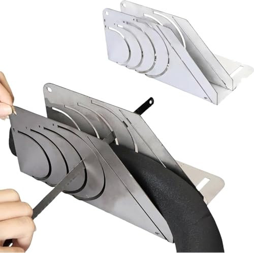 Sbyzm Precision 45° Rubber Insulation Pipe Cutter, Adjustable Foam Pipe Cutter Tool, Foam Pipe Insulation Cutting Guide for 60-90mm for Pipe Insulation in Homes, Industries