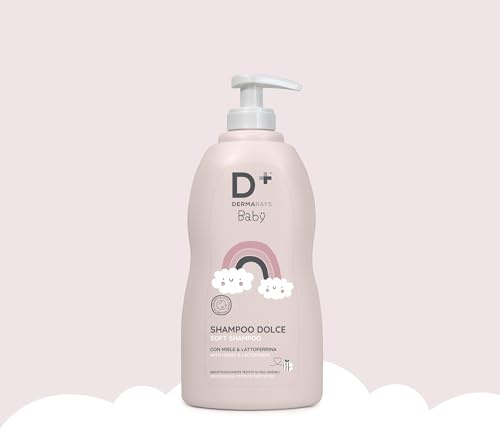 Shampoo Dolce per Bambini e Neonati - Delicato su Cuoio e Capelli, con Miele e Lattoferrina, Dermatologicamente e Oftalmologicamente Testato - Senza PEG, Parabeni e Siliconi, 500ml (1 pz)