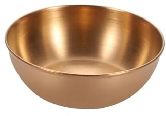 Cuenco de metal for ensaladas Cuenco for mezclar Cuencos for desayuno Cuencos for ensaladas de frutas Cuenco de metal multifuncional Elementos esenciales de cocina Fácil de limpiar Adecuado for cenas