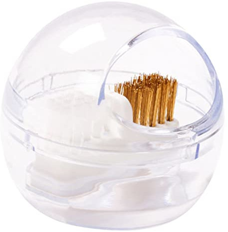 PACKOVE Limpiador De Brocas Para Uñas Cepillo Caja De Cepillos Desmontables Para Taladro Herramienta De Limpieza Para Taladro De Uñas Para Herramientas De Manicura Uso Salón De