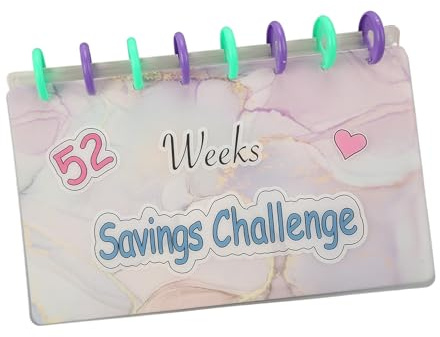 Besparingar 52 Veckors Besparingar Challenge Book Fun Budget Book med Kontant Kuvert