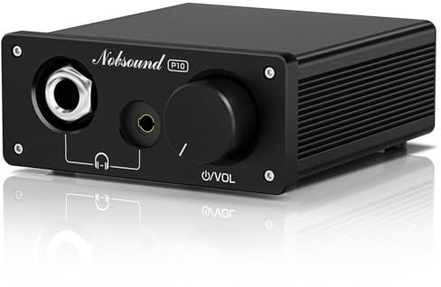 Nobsound P10 HiFi Headphone Amplifier: 1100mW Output (24–600Ω) – 30V Boost – RCA/3.5mm Inputs & 6.35/3.5mm Outputs – Swappable Op-Amps – for Audiophiles & HiFi Music Lovers