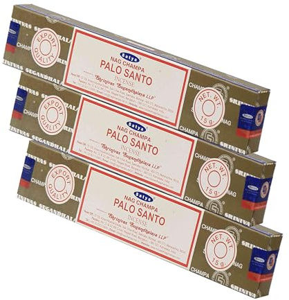 NKlaus Palo Santo palo Santo räucherstäbchen satya, zum Räuchern, 3 Stück | für Meditation; 45g; 15g; nag champa