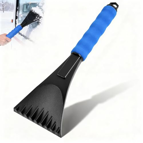 Grattoir pare Brise Voiture, Raclette Voiture Givre avec Poignée Antidérapante, Grattoir à Glace pour Pare-Brise de Voiture Gratte Glace, Gratte pare Brise Voiture pour Pare-Brise et Fenêtre