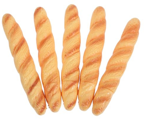 UKCOCO Lot de 5 Stylos à Bille de Baguette de Réaliste Encre Noire Design Ludique et Compact pour Fournitures Scolaires et Bureau Stylo Apprentissage Pratique et Décoratif