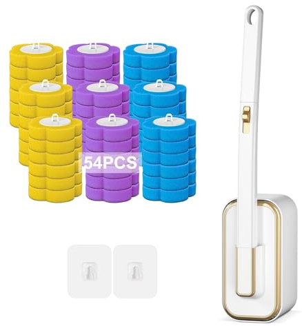 Feelhap Escobilla Baño Desechable WC, Kit de Sistema de Limpieza
