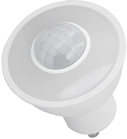 Dioche Ampoule LED GU10 avec Détecteur de Mouvement Infrarouge, 5 W, 500 Lm, Lumière Blanche, économie D'énergie, Ampoule à Détection de Corps pour Couloir, Cuisine, Salon, Matériau PC