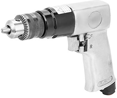 Yctze Hochgeschwindigkeits-3/8-Zoll-Umschalt-Druckluftbohrer – Bohrgerät mit 1700 U/min Zum Bohren von Löchern in Wänden, Böden und Metallen – Wartung und Möbelproduktion