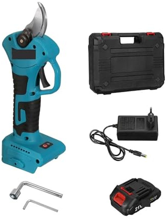 OUTFYT Cisaille électrique sans balais de 30mm, Outil Coupe Branches d'arbres fruitiers Rechargeable Fil,Série Professionnelle(1 Battery)