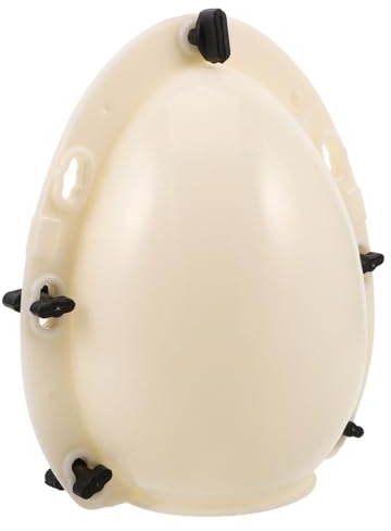 PLAFOPE Stampo per Uova di Cioccolato Grande 20cm in Plastico Bianco per Cucina Familiare e Panificazione Commerciale, Esperienza DIY Materiale Versatile e Forma Creativa a Uovo