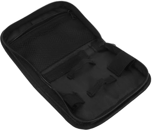 BESPORTBLE Organizador Portátil Adecuado para Múltiples Compartimentos para Estuche Negro de Poliéster Medidor Glucosa en Sangre para Suministros de Diabetes Viajes y Oficina