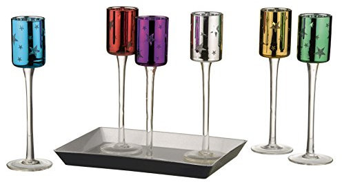 Artland 7 Piece Shooting Stars Liqueur Set-Can, Multi/Coloured, 5.5 x 5.5 x 18 cm