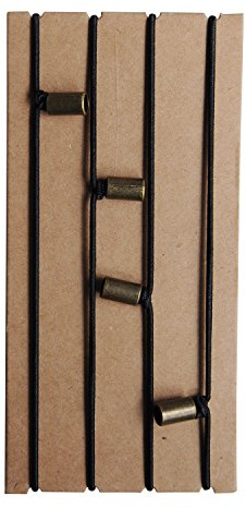 Wanderings Pack of 4 Large Size Refillable Travel Notebook Elastic Bands with Decorative Beads 28 x 19 cm Large Elastic for Notebook Diary Replacement Strap For Travel Journal