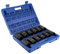 12Pcs 1 Inch Impact Socket Set, Drive Axle Hub Nut Hex Socket Set Deep Impact Socket Tool Set with Storage Box (1 inch, Blue)