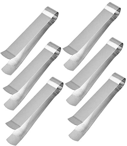 Cabilock 6pcs Candle Wick Extinguisher Stainless Steel Candle Trimmers Portable Wick Cutters for Home Use