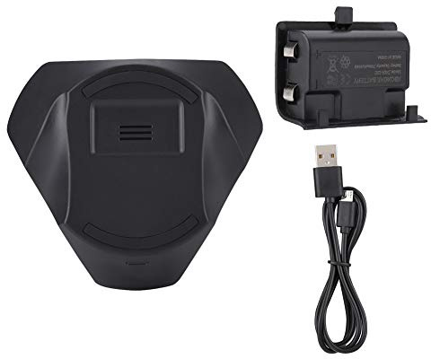 Controller wireless con supporto di ricarica induttivo, batteria ricaricabile, indicatore luminoso a LED, cavo USB a micro USB, per accessori da gioco ONE/S, materiale ABS (nero)