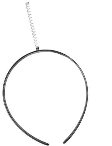 SLXLYH Do It Yourself - Cerchietto per capelli in tinta unita, morbido, con molla, tinta unita, morbida lavorazione (nero singolo)