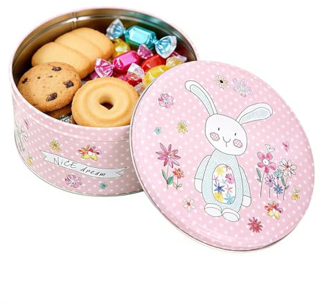 Keksdosen Ostern – Metall- -Aufbewahrungsbehälter, große Größe für runde Kekse, Kinder, Erwachsene, Zuhause, Festival, Motto-Party, Kekse, Süßigkeiten, Snacks, Schmuck, festliches Design