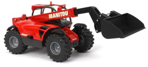 Siku 3067, Manitou Teleskoplader, 1:32, Metall/Kunststoff, Rot, Beweglicher Ladearm