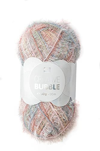 Rico Design Creative Bubble Häkelgarn für Schwamm, 50 g