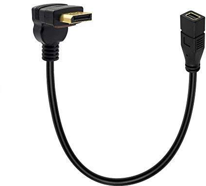 Duttek Câble Mini DisplayPort vers Displayport, câble Mini DP femelle Thunderbolt 2 vers DP mâle, cordon plaqué or, câble audio et vidéo 4K @ 60 Hz (DP mâle vers Mini DP femelle) (UP)