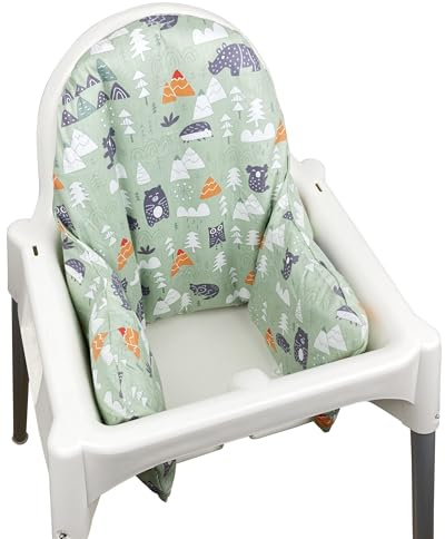 ZARPMA aufblasbarer Innenbezug für IKEA Antilop Hochstuhl (nur Bezug)(grün)